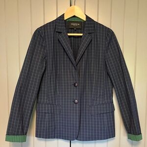LAFAYETTE 148 Navy plaid blazer